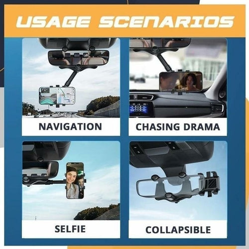 حامل جوال للمراية الخلفية 360| Rearview Mirror Phone Holder