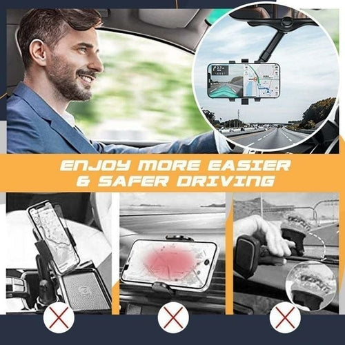 حامل جوال للمراية الخلفية 360| Rearview Mirror Phone Holder